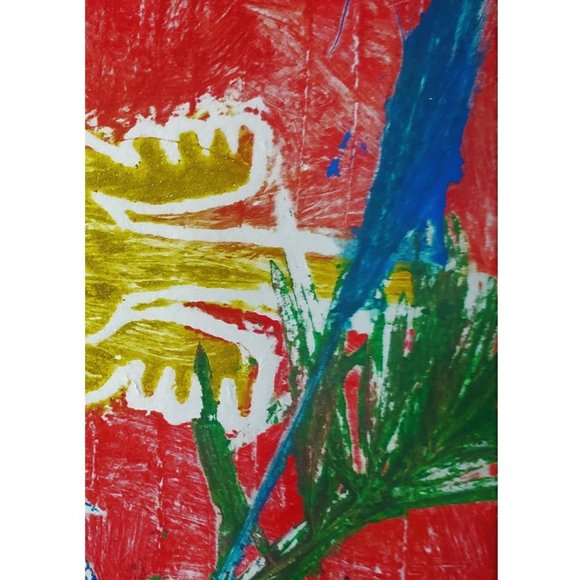 Lizard Monoprint - Picture 4 of 5